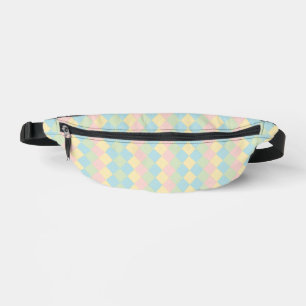 Argyle spring/Easter pastel colored pattern Fanny Pack