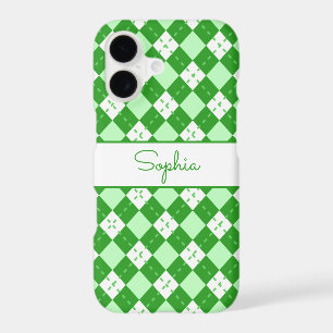 Argyle Vert Monogrammé