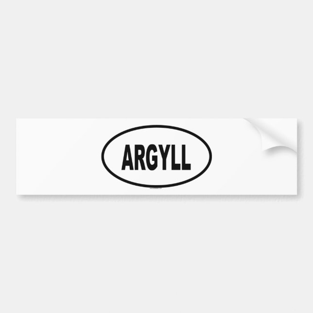 ARGYLL BUMPER STICKER (Front)