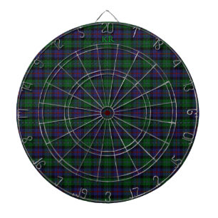 Argyll District Tartan with monogram / initials Dartboard