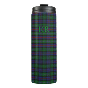 Argyll District Tartan with monogram / initials Thermal Tumbler