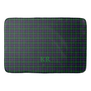 Argyll District Tartan with monogram / name Bath Mat