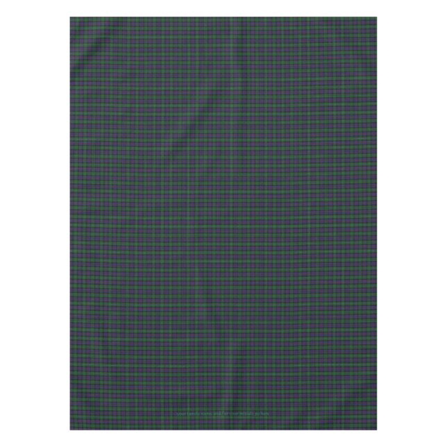 Argyll District Tartan with monogram / name Tablecloth (Front)
