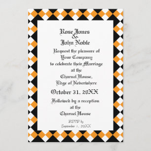 Argyll Ivory XI (Orange) Wedding Invitation
