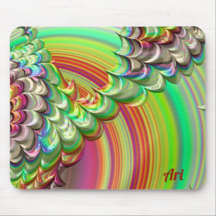 ARI ~ A Multitude of Zany Shades Fractal Mouse Pad