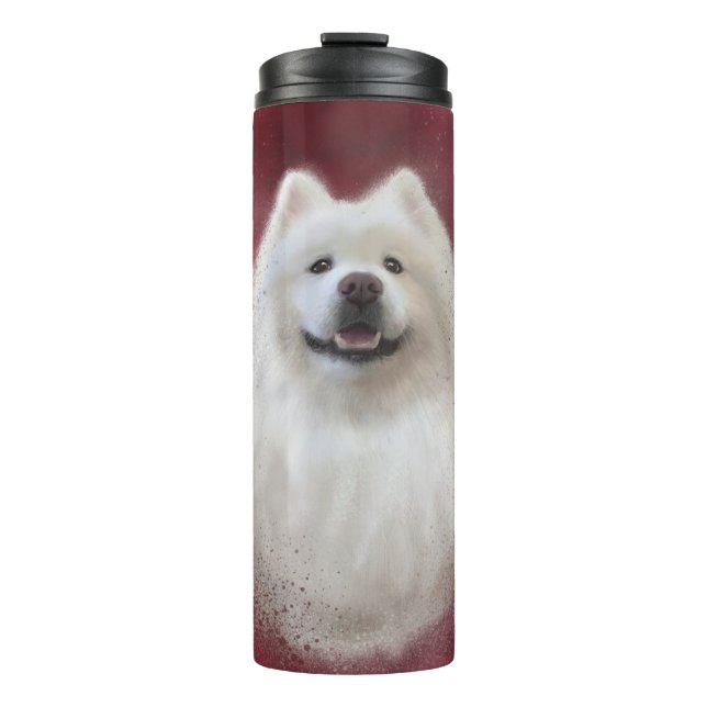 Ari the Samoyed collection Thermal Tumbler (Front)