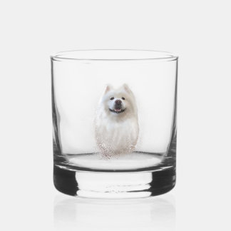 Ari the Samoyed collection Whiskey Glass