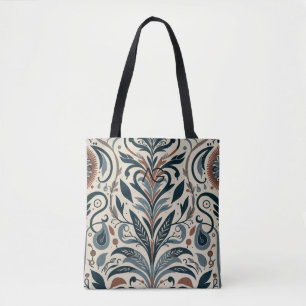 Aria Grace Urban Bloom Linear Abstract Print Tote Bag