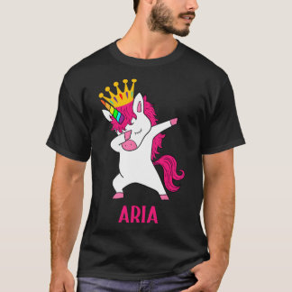 ARIA Personalized Dabbing Unicorn Queen T-Shirt