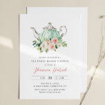 ARIA Tea Party Bridal Shower Invitation<br><div class="desc">The Aria Tea Party Collection is an exquisite arrangement that boasts beautiful watercolors of charming tea and garden florals. Its delicate yet enchanting visuals, this collection is particularly suited for tea party-themed occasions such as baby and bridal showers. Its sheer beauty and elegance are sure to captivate the attention of...</div>