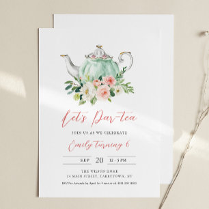 ARIA Tea Party Invitation anniversaire