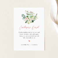ARIA Tea Party Shower Invitation Enclosure Card 