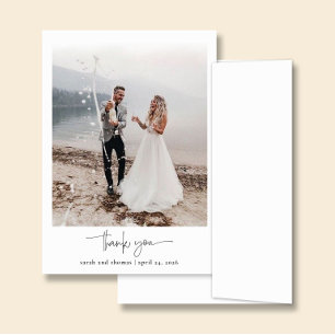 ARIA Wedding Thank You Card with Photo