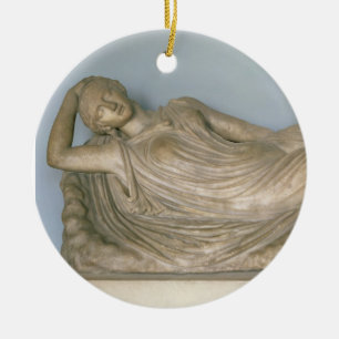 Ariadne Asleep, Hellenistic from Alexandria, 2nd c Ceramic Ornament