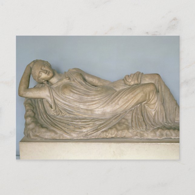 Ariadne Asleep, Hellenistic from Alexandria, 2nd c Postcard (Front)