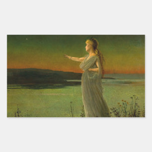 Ariadne at Naxos John Atkinson Grimshaw Sticker