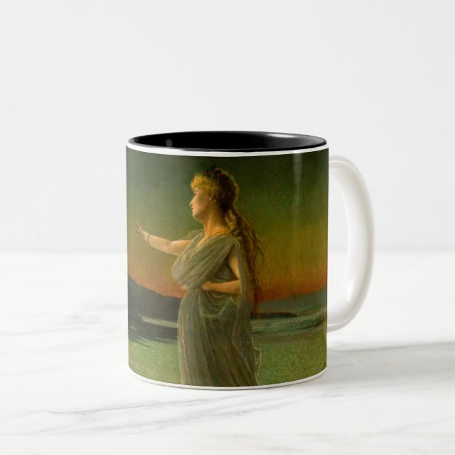 Ariadne at Naxos John Atkinson Grimshaw  Two-Tone Coffee Mug (Front Right)