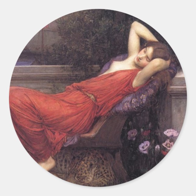 Ariadne [John William Waterhouse] Classic Round Sticker (Front)