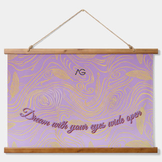AriaGrace Lavender Gold Ethnic LatticePattern Vol3 Hanging Tapestry
