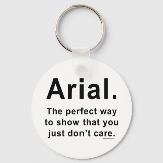 Arial Font Humour Mug Keychain