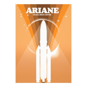 Ariane Guiana Space Centre space art Photo Print