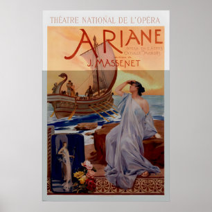 Ariane Theatre National De L'Opera Vintage Poster