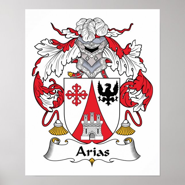Arias Family Crest Poster (Front)