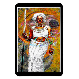 Arican Warrior Magnet