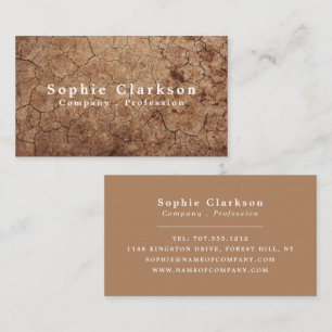 Arid Soil Effect, Rustic Business Card