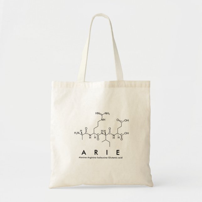 Arie peptide name bag (Front)