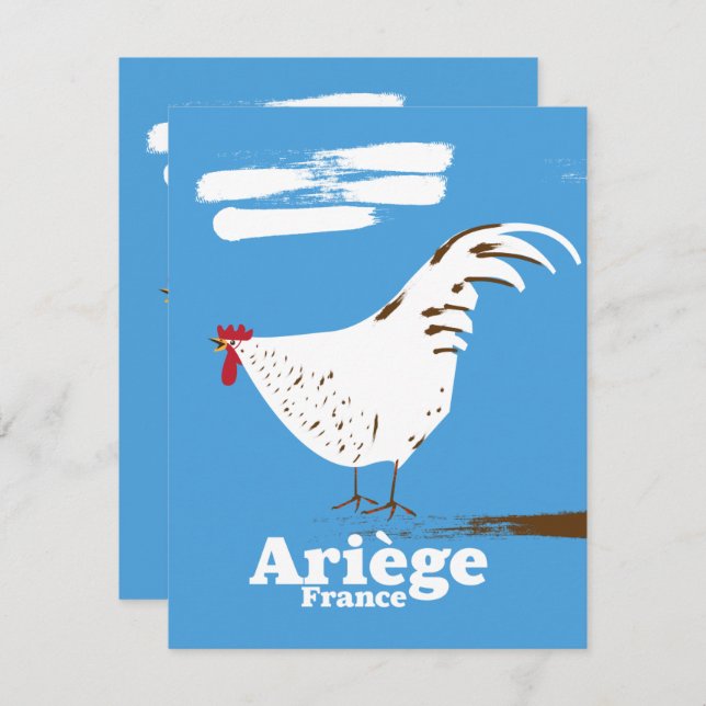 Ariège France travel poster. (Front/Back)