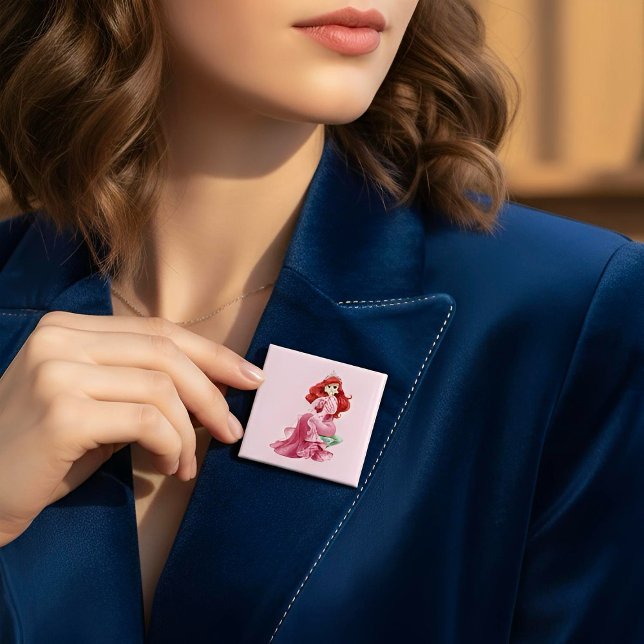 Ariel 2 Inch Square Button (Creator Uploaded)