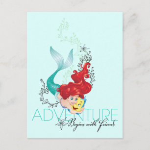 Ariel   Adventure Begins With Friends Postcard