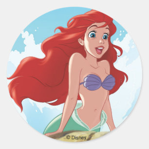 Ariel   Adventure Begins With You Classic Round Sticker