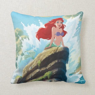 Ariel Adventure Begins With You Throw Pillow