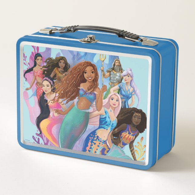 Ariel and her Family Metal Lunch Box (Front)