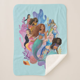 Ariel and her Family Sherpa Blanket