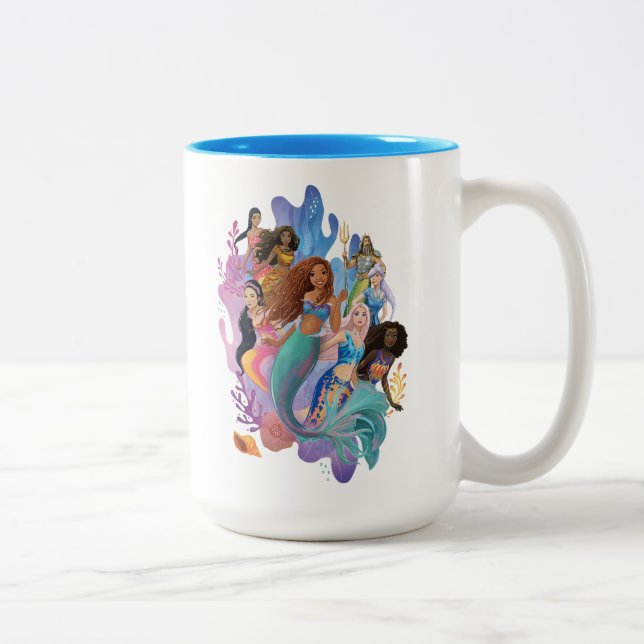 Ariel and her Family Two-Tone Coffee Mug (Right)