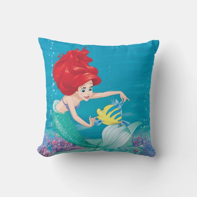 Ariel | Besties Rule Throw Pillow (Front)