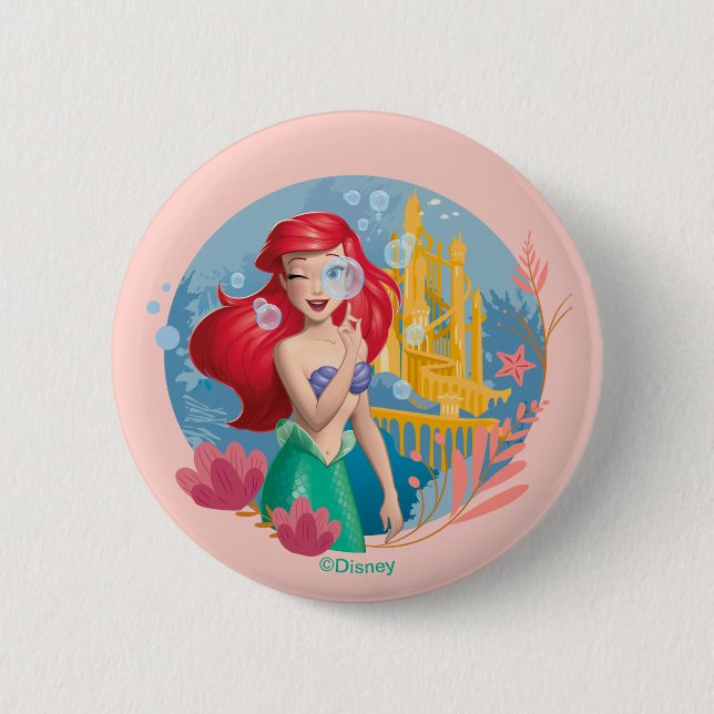 Ariel Bubble Badge 2 Inch Round Button (Front)