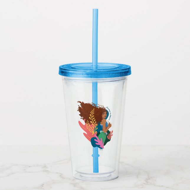 Ariel Courage in Waves Acrylic Tumbler (Front)