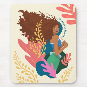 Ariel Courage in Waves Mouse Pad