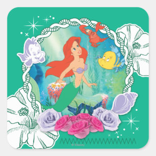 Ariel - Curious 2 Square Sticker