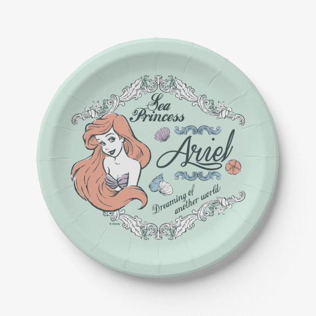 Ariel | Dreaming of Another World Paper Plate (Front)