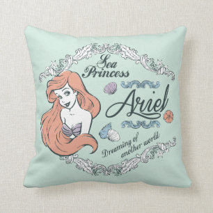 Ariel Dreaming of Another World Throw Pillow