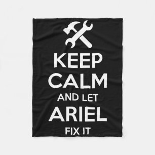 Ariel Fix Quote Funny Birthday Personalized Name G Fleece Blanket