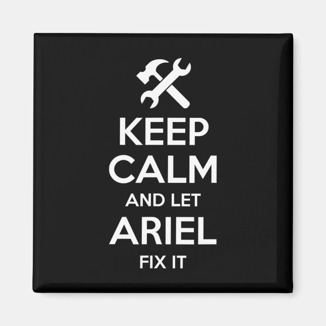 Ariel Fix Quote Funny Birthday Personalized Name G Magnet (Front)