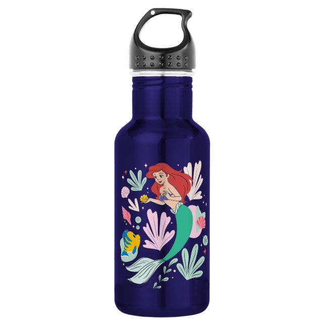 Ariel & Flounder’s Undersea Shell-abration! 532 Ml Water Bottle (Front)