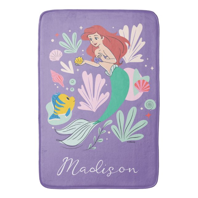 Ariel & Flounder’s Undersea Shell-abration! Bath Mat (Front Vertical)