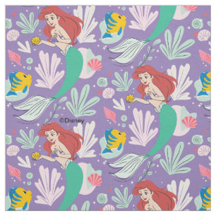 Ariel & Flounder’s Undersea Shell-abration! Fabric